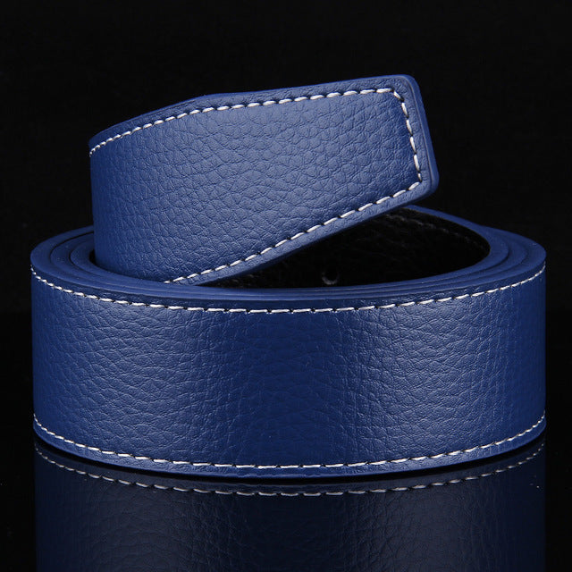 new Luxury Brand Belts for Men High Quality Pin Buckle Male Strap Genuine Leather Waistband Ceinture men's No Buckle 3.8cm belt