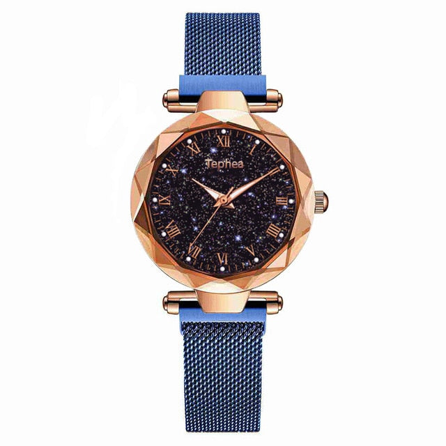 Starry Sky Ladies Dress Magnetic Watch Rose Gold Luxury Luminous Women Wrist Watches 2019 For Watch relogio feminino reloj mujer