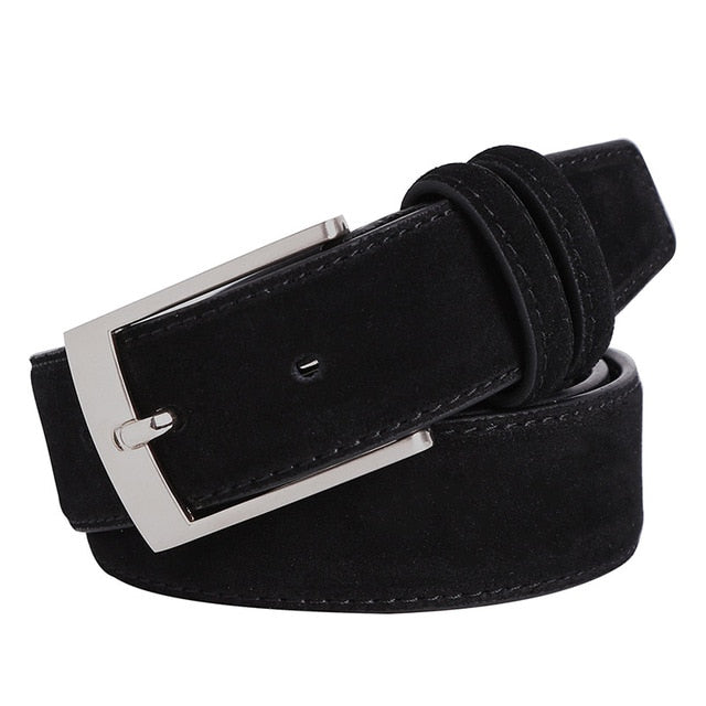 New Style Fashion Brand Welour Genuine Leather Belt For Jeans Leather Belt Men Mens Belts Luxury Suede Belt Straps
