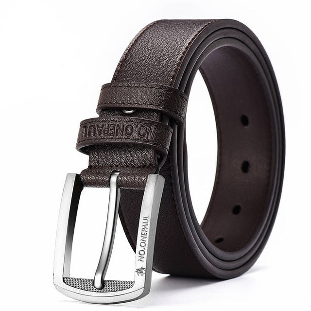 NO.ONEPAUL cow genuine leather luxury strap male belts for men new fashion classice vintage pin buckle men belt High Quality