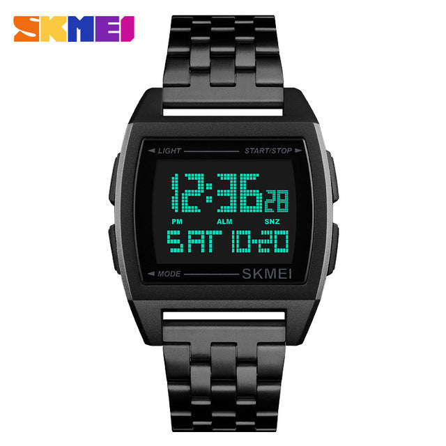SKMEI Sports Watch Men Top Brand Luxury Steel Band