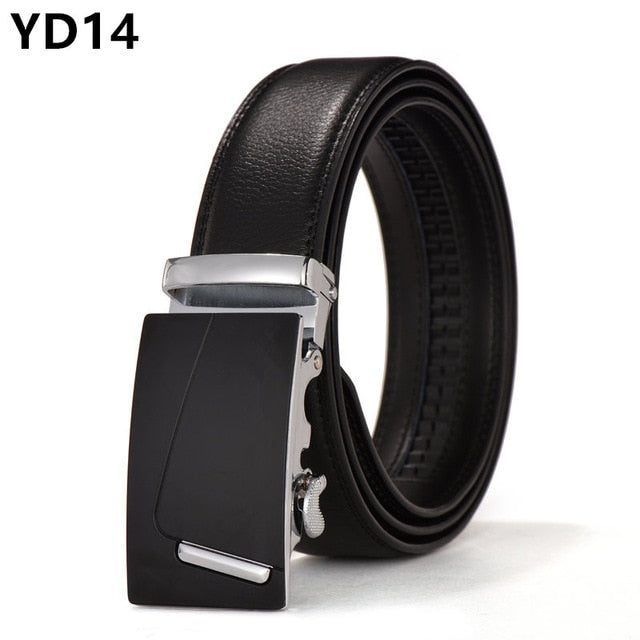 Men's Genuine Leather Belt High Quality Belts Men Luxury Strap Male Waistband Fashion Vintage Buckle Belt for Jeans Long 110-150