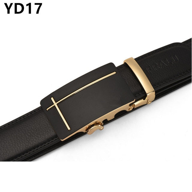 Men's Genuine Leather Belt High Quality Belts Men Luxury Strap Male Waistband Fashion Vintage Buckle Belt for Jeans Long 110-150