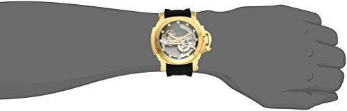 Invicta Men's Coalition Forces Stainless Steel Automatic-self-Wind Watch with Silicone Strap, Black