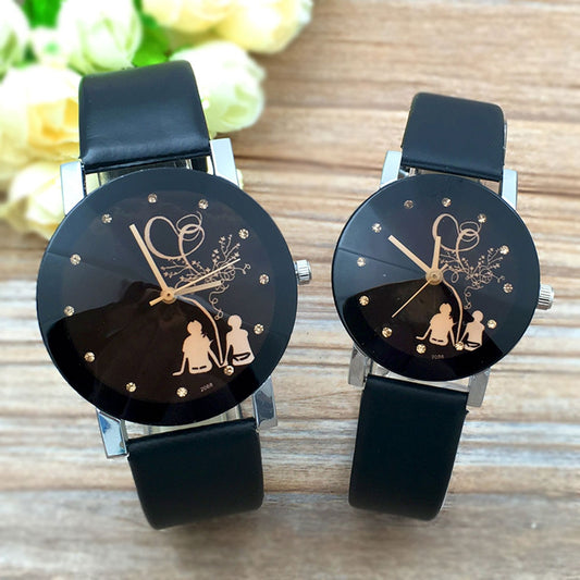 Minimalist Classic Quartz Watch Student Couple Stylish Spire Glass Belt Quartz wristwatches Lovers Casual simple Clock hours 999