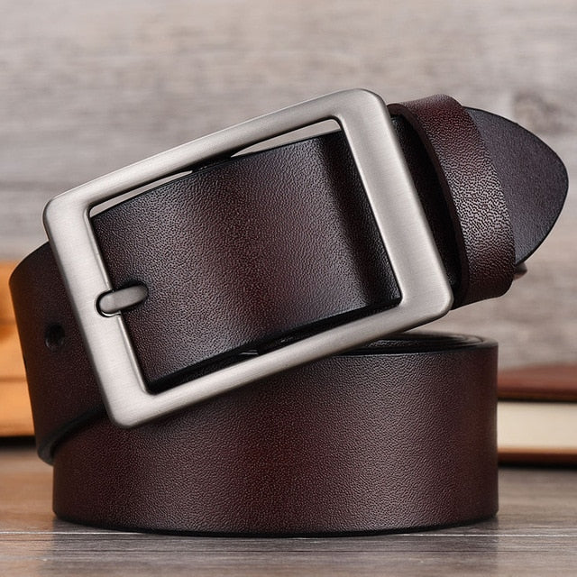 NO.ONEPAUL Men belt High Quality cow genuine leather luxury strap male belts for men new fashion classice vintage pin buckle