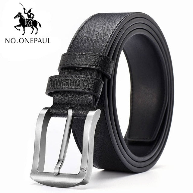 NO.ONEPAUL Men belt High Quality cow genuine leather luxury strap male belts for men new fashion classice vintage pin buckle