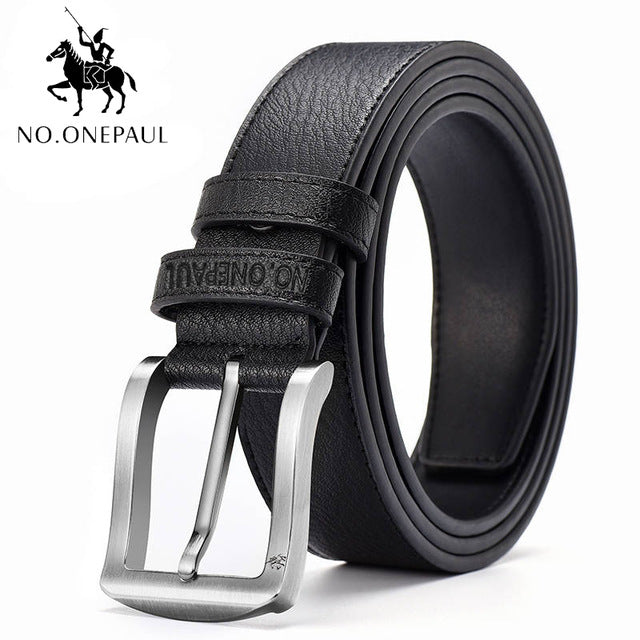 NO.ONEPAUL buckle men belt High Quality cow genuine leather luxury strap male belts for men new fashion classice vintage pin