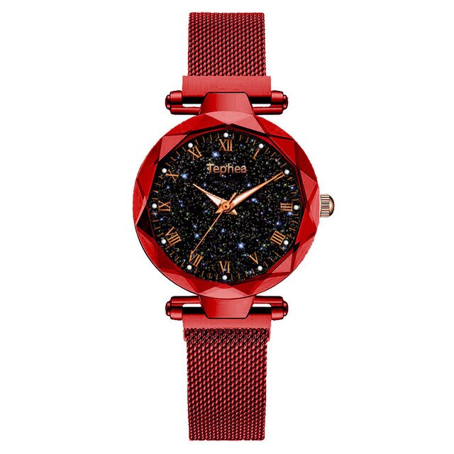 Starry Sky Ladies Dress Magnetic Watch Rose Gold Luxury Luminous Women Wrist Watches 2019 For Watch relogio feminino reloj mujer