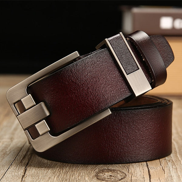 [DWTS] leather belt men belt male male genuine leather belt strap luxury pin buckle belts for men Cummerbunds ceinture homme