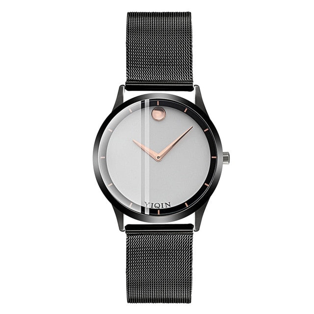 Rose Gold Bracelet Analog Quartz Wristwatches Wrist Watches For Women Stainless Steel Creative Watch Ladies Clock Female Dress