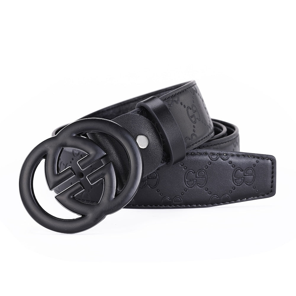 Luxury Designer Brand GG Belt High Quality Brass GG Buckle Real Genuine Leather Men Belt For Dress