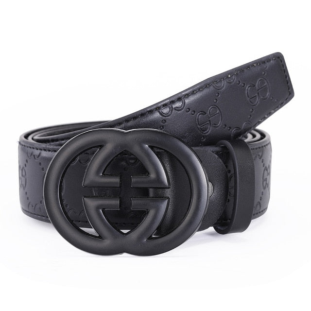 Luxury Designer Brand GG Belt High Quality Brass GG Buckle Real Genuine Leather Men Belt For Dress