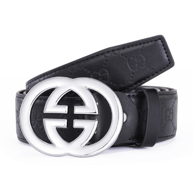 Luxury Designer Brand GG Belt High Quality Brass GG Buckle Real Genuine Leather Men Belt For Dress