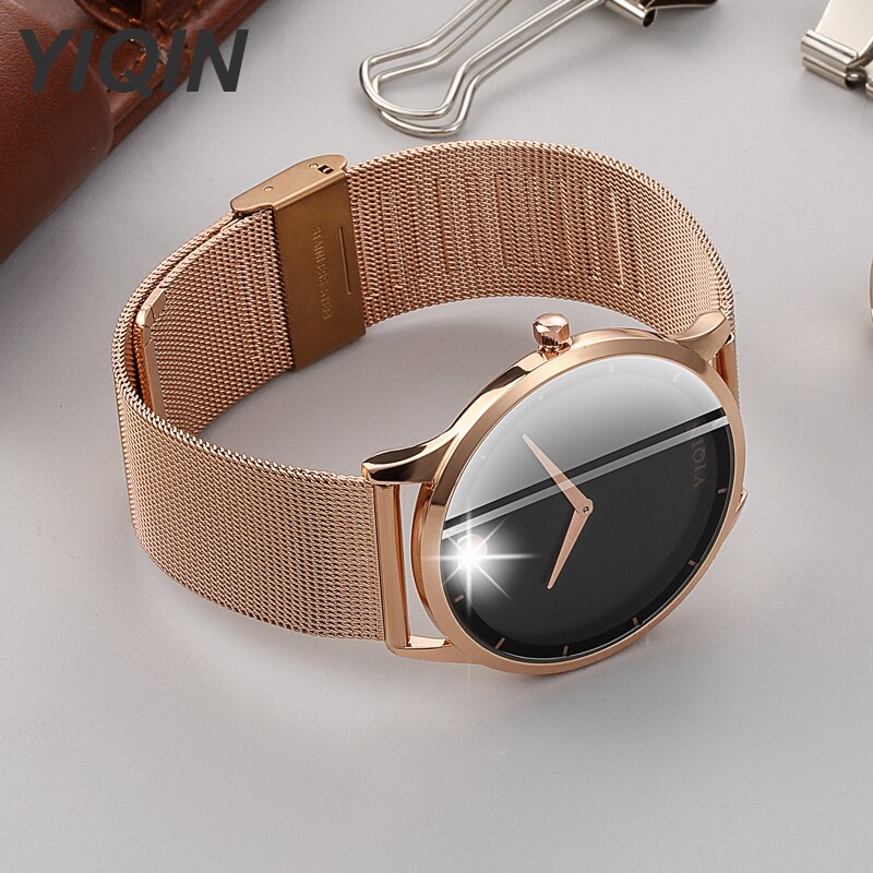 Rose Gold Bracelet Analog Quartz Wristwatches Wrist Watches For Women Stainless Steel Creative Watch Ladies Clock Female Dress