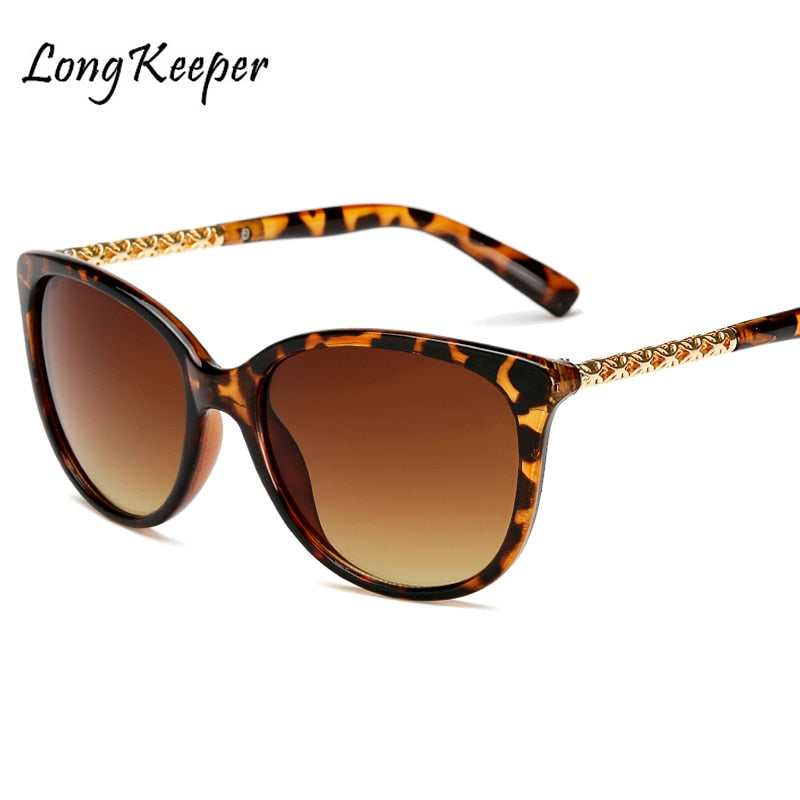 Long Keeper Women Square Sunglasses New Arrivals Retro Sun Glasses Men Women Sunglasses Leopard Frame Brown Lens de sol KP81032