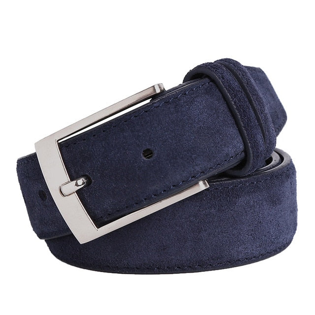 New Style Fashion Brand Welour Genuine Leather Belt For Jeans Leather Belt Men Mens Belts Luxury Suede Belt Straps