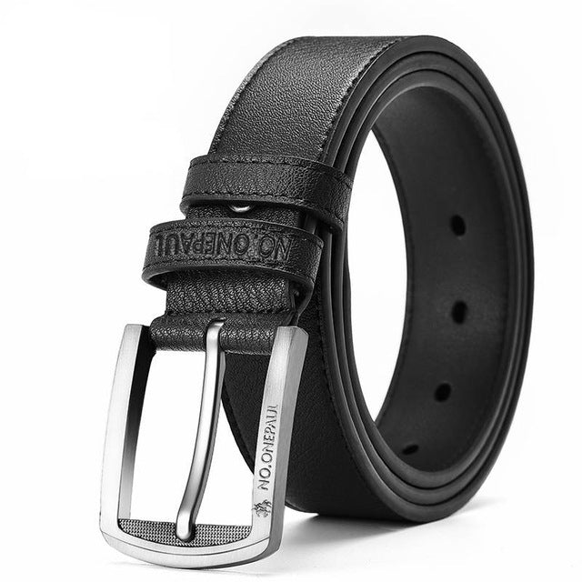NO.ONEPAUL cow genuine leather luxury strap male belts for men new fashion classice vintage pin buckle men belt High Quality