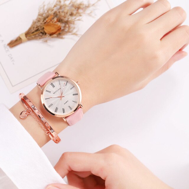 Women Watches 2018 Luxury Brand Leather Strap Simple Style Quartz Wristwatch For Women Fashion Female Clock Relogio Feminino