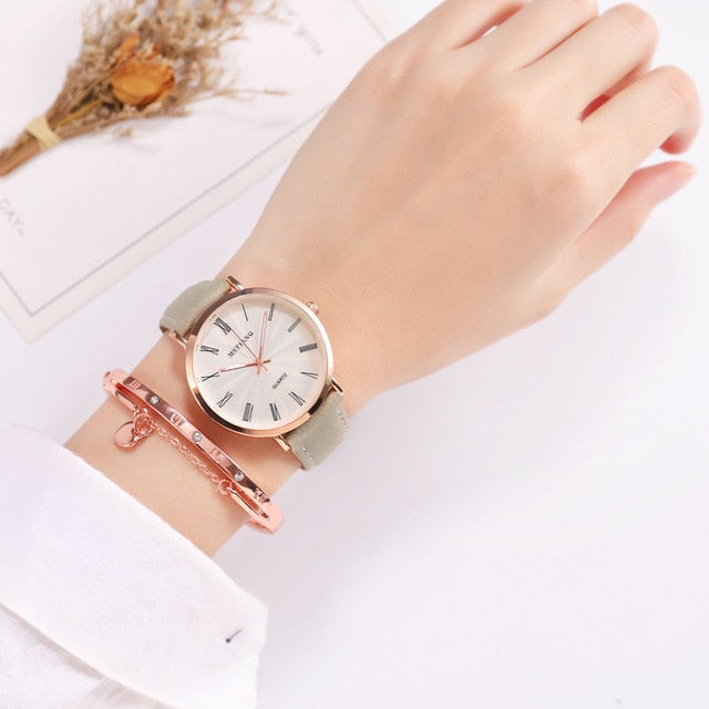 Women Watches 2018 Luxury Brand Leather Strap Simple Style Quartz Wristwatch For Women Fashion Female Clock Relogio Feminino