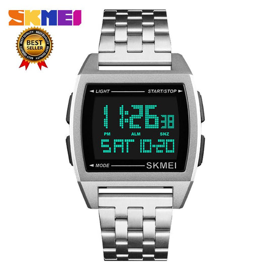 SKMEI Sports Watch Men Top Brand Luxury Steel Band