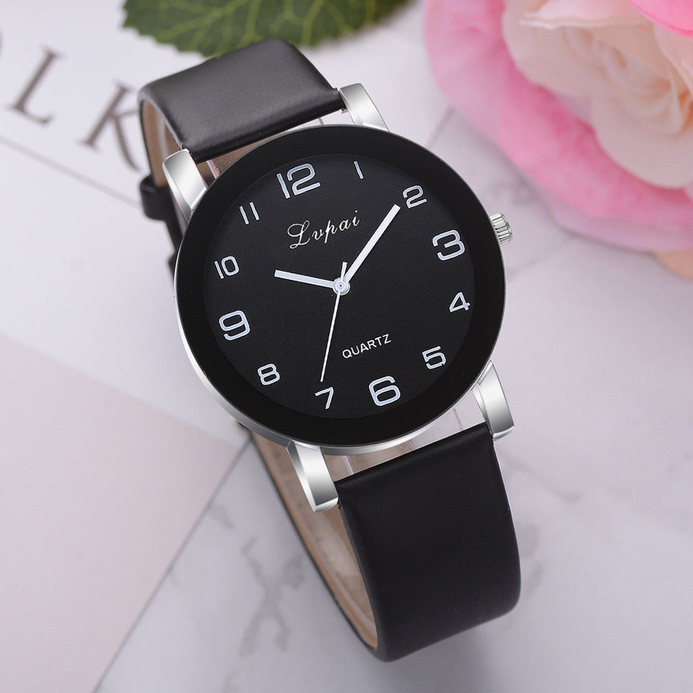 Women Casual Quartz Watch Leather Band Watch Analog Wrist Watch Fashion Zegarki Damskie 2019 New Hot Sale Women Watches #B