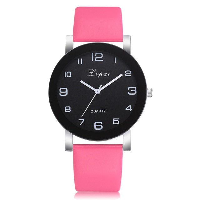 Women Casual Quartz Watch Leather Band Watch Analog Wrist Watch Fashion Zegarki Damskie 2019 New Hot Sale Women Watches #B