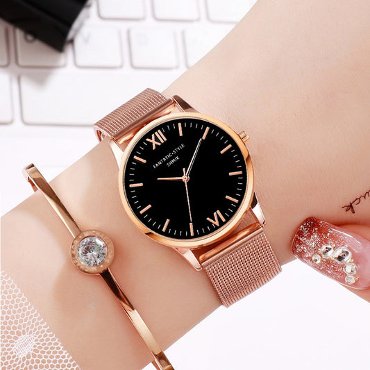 Simple Women FANTATIC STYLE Watches SHMIK Brand Luxury Stainless Steel Mesh Quartz Wristwatches Montre Femme Clock