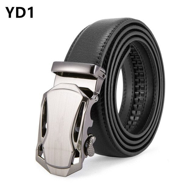 Men's Genuine Leather Belt High Quality Belts Men Luxury Strap Male Waistband Fashion Vintage Buckle Belt for Jeans Long 110-150