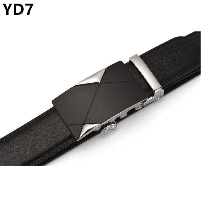 Men's Genuine Leather Belt High Quality Belts Men Luxury Strap Male Waistband Fashion Vintage Buckle Belt for Jeans Long 110-150