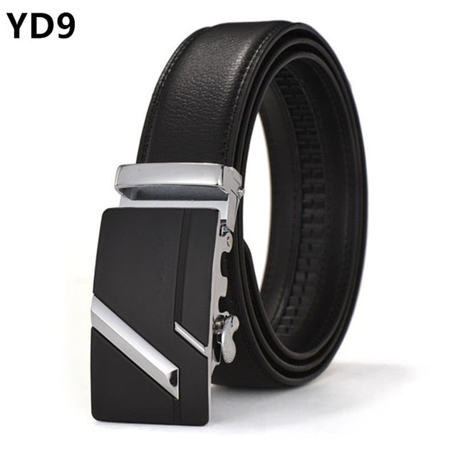 Men's Genuine Leather Belt High Quality Belts Men Luxury Strap Male Waistband Fashion Vintage Buckle Belt for Jeans Long 110-150