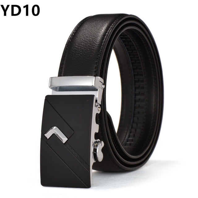 Men's Genuine Leather Belt High Quality Belts Men Luxury Strap Male Waistband Fashion Vintage Buckle Belt for Jeans Long 110-150