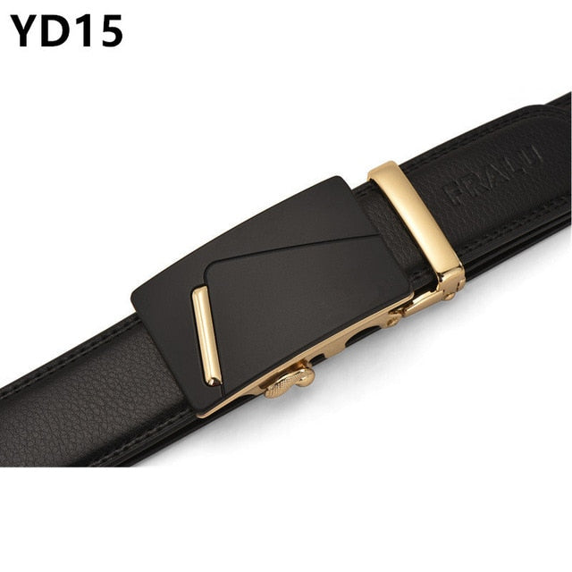 Men's Genuine Leather Belt High Quality Belts Men Luxury Strap Male Waistband Fashion Vintage Buckle Belt for Jeans Long 110-150