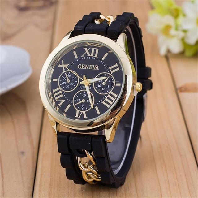 MINHIN Women Watch Brand Fashion Casual Quartz Watches Ladies Dress Sport Rhinestone Dial Relojes Mujer Chain Wristwatches
