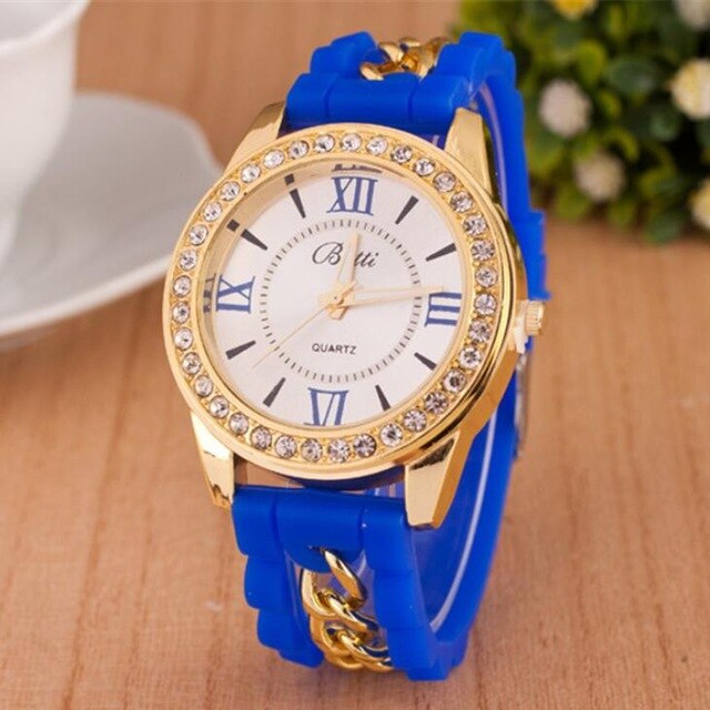 MINHIN Women Watch Brand Fashion Casual Quartz Watches Ladies Dress Sport Rhinestone Dial Relojes Mujer Chain Wristwatches