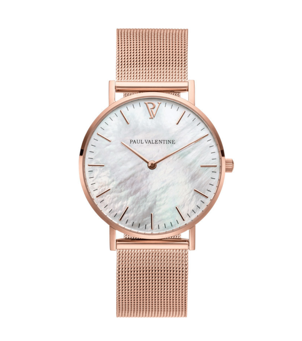 Women Watch Waterproof Business Seashell Stainless Ladies Paul Valentine 32mm
